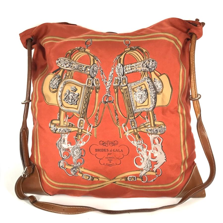 HERMES エルメス シルキーシティPM カバン ポーチ付き ショルダーバッグ オレンジ レディース【中古】 | HERMES | 02