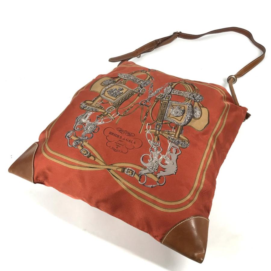 HERMES エルメス シルキーシティPM カバン ポーチ付き ショルダーバッグ オレンジ レディース【中古】 | HERMES | 04