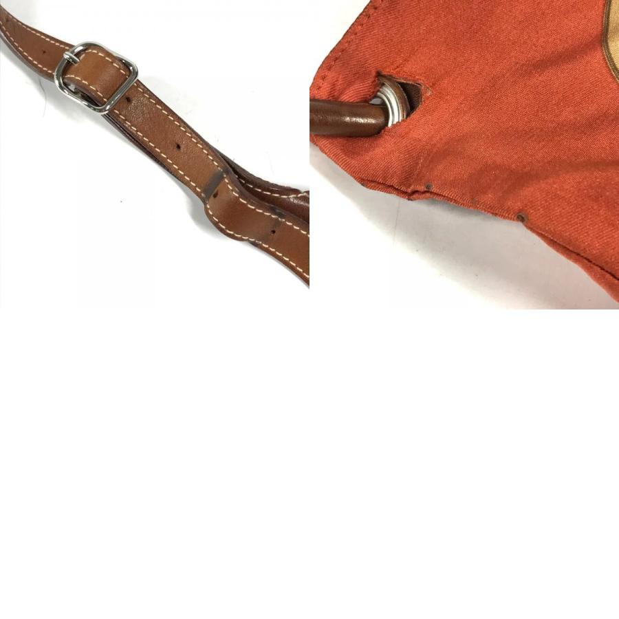 HERMES エルメス シルキーシティPM カバン ポーチ付き ショルダーバッグ オレンジ レディース【中古】 | HERMES | 09