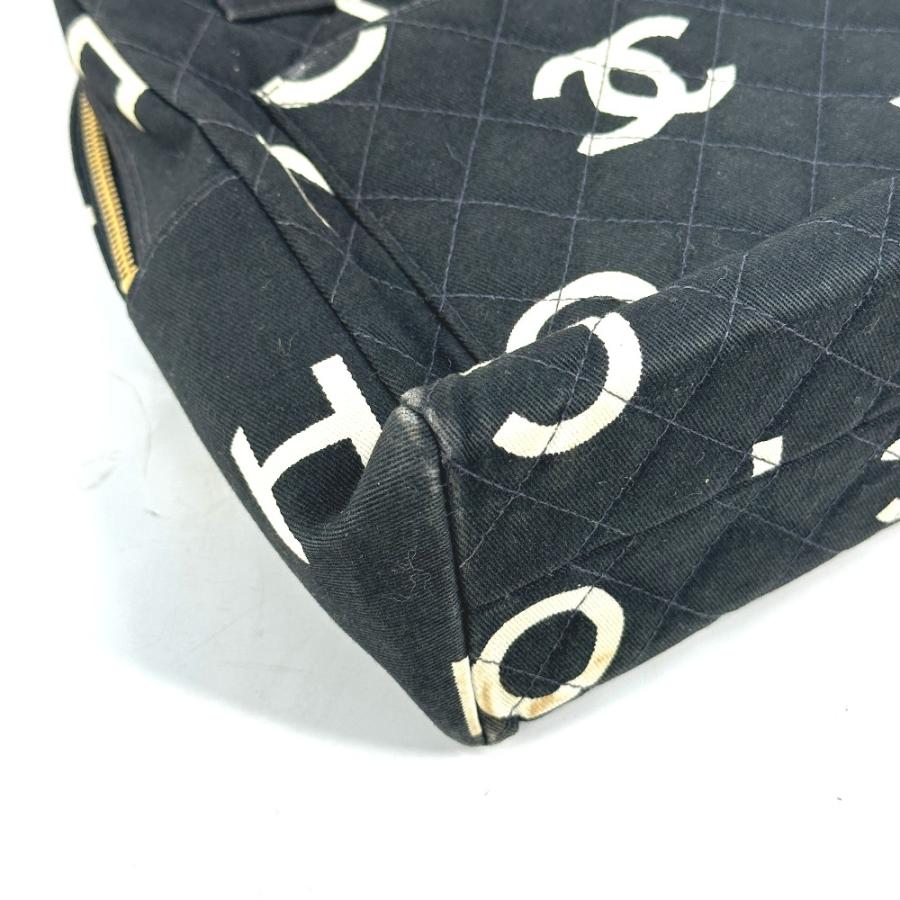 CHANEL シャネル CC ロゴ 総柄 カバン ヴィンテージ ハンドバッグ ブラック レディース【中古】 | CHANEL | 03