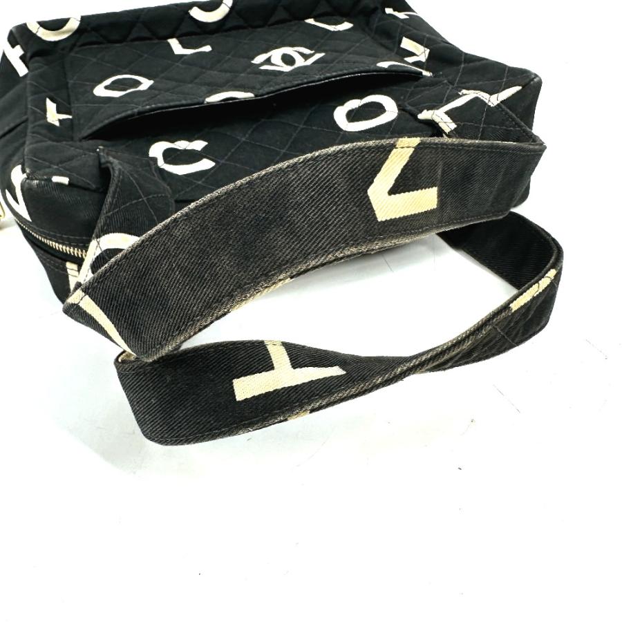 CHANEL シャネル CC ロゴ 総柄 カバン ヴィンテージ ハンドバッグ ブラック レディース【中古】 | CHANEL | 05