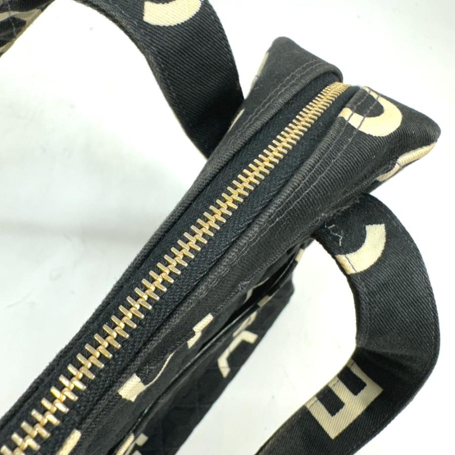 CHANEL シャネル CC ロゴ 総柄 カバン ヴィンテージ ハンドバッグ ブラック レディース【中古】 | CHANEL | 06
