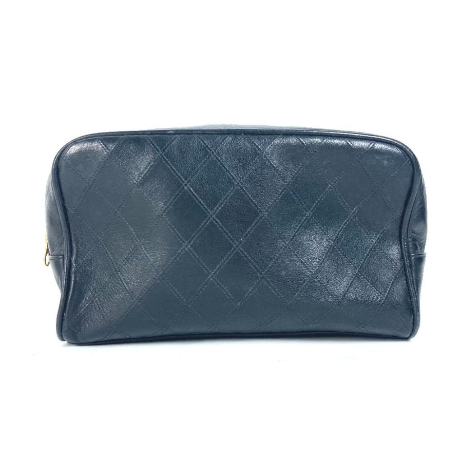 CHANEL シャネル ビコローレ セカンドバッグ カバン メイクポーチ 化粧ポーチ ヴィンテージ ポーチ ブラック レディース【中古】 | CHANEL | 01