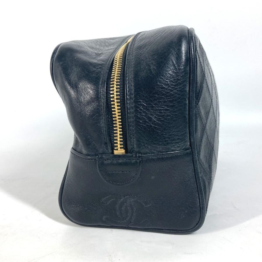 CHANEL シャネル ビコローレ セカンドバッグ カバン メイクポーチ 化粧ポーチ ヴィンテージ ポーチ ブラック レディース【中古】 | CHANEL | 02
