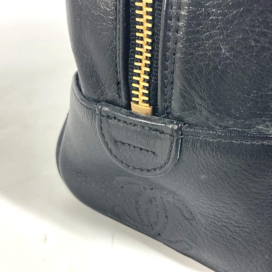 CHANEL シャネル ビコローレ セカンドバッグ カバン メイクポーチ 化粧ポーチ ヴィンテージ ポーチ ブラック レディース【中古】 | CHANEL | 06