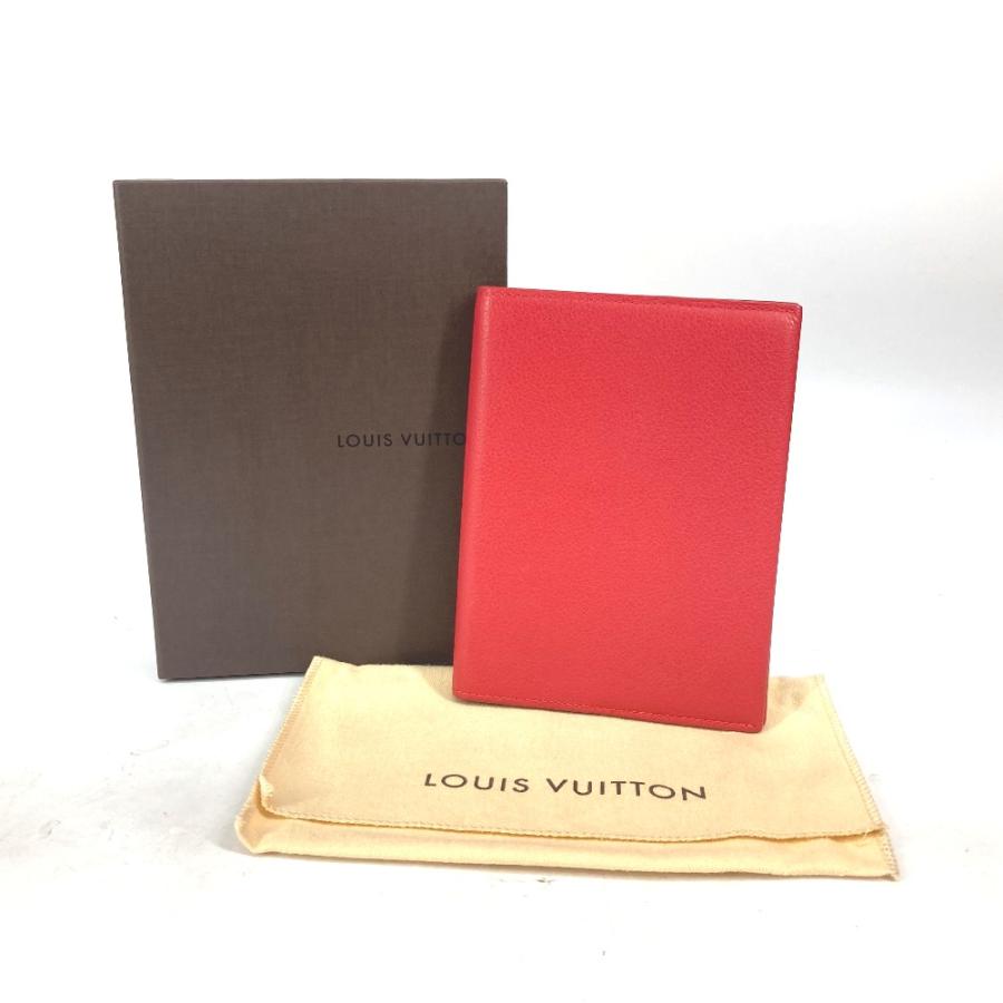 LOUIS VUITTON ルイヴィトン  M58151 クヴェルテュール・カルネPM  システム手帳 ブックカバー 手帳カバー レッド【中古】 | LOUIS VUITTON | 01
