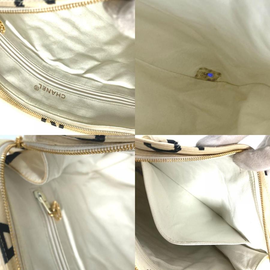 CHANEL シャネル CC ココマーク ロゴ アイコン カバン 肩掛け トートバッグ ヴィンテージ ショルダーバッグ ホワイト レディース【中古】 | CHANEL | 09