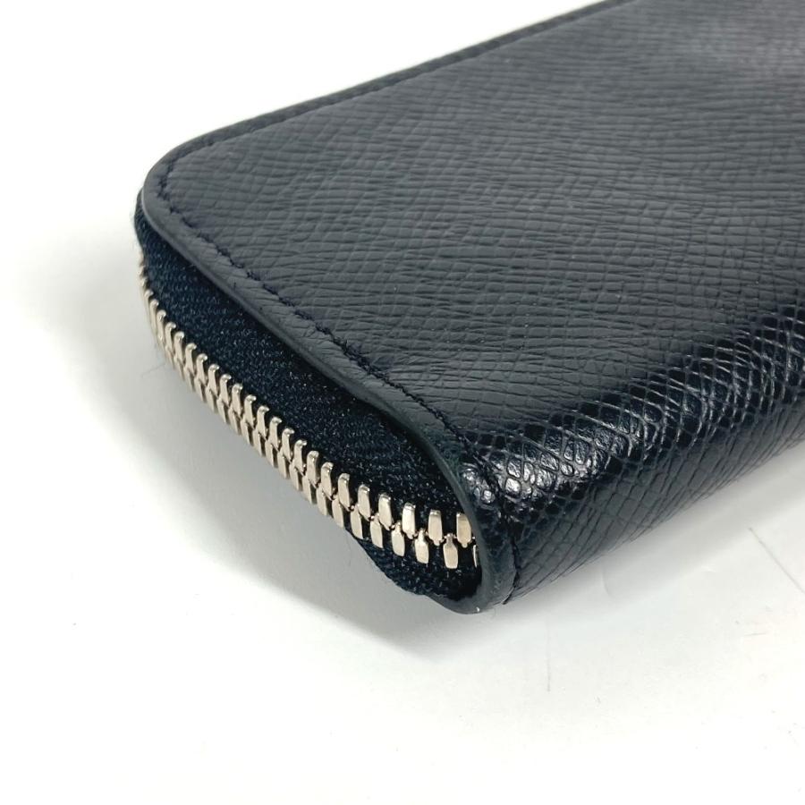 LOUIS VUITTON ルイヴィトン M63375 ポルトモネジュール 財布 小銭入れ L字ファスナー タイガ コインケース ブラック ユニセックス【中古】 | LOUIS VUITTON | 04