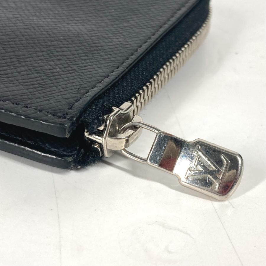 LOUIS VUITTON ルイヴィトン M63375 ポルトモネジュール 財布 小銭入れ L字ファスナー タイガ コインケース ブラック ユニセックス【中古】 | LOUIS VUITTON | 06