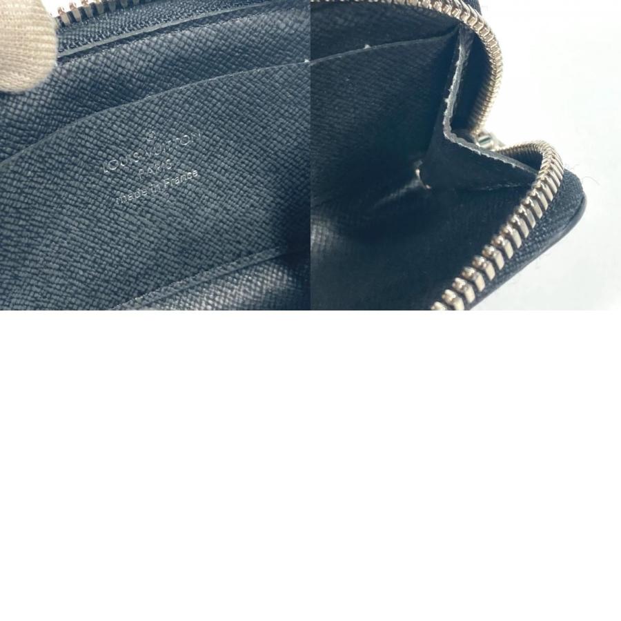 LOUIS VUITTON ルイヴィトン M63375 ポルトモネジュール 財布 小銭入れ L字ファスナー タイガ コインケース ブラック ユニセックス【中古】 | LOUIS VUITTON | 09