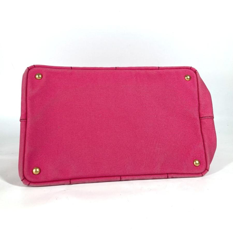 PRADA プラダ カナパ ロゴ  カバン ショルダーバッグ 肩掛け トートバッグ ピンク レディース【中古】 | PRADA | 04