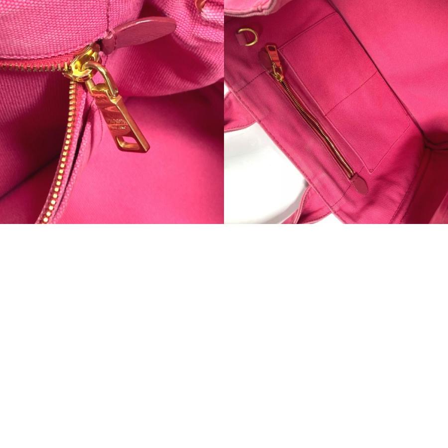 PRADA プラダ カナパ ロゴ  カバン ショルダーバッグ 肩掛け トートバッグ ピンク レディース【中古】 | PRADA | 09
