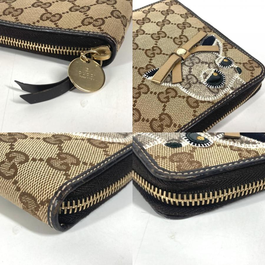 GUCCI グッチ 233152 グッチョリ チワワ 犬 手帳ケース システム手帳 ラウンドファスナー GG 手帳カバー ベージュ ユニセックス【中古】 | GUCCI | 08