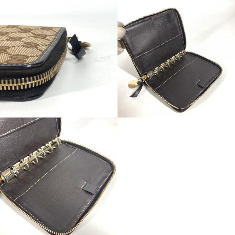 GUCCI グッチ 233152 グッチョリ チワワ 犬 手帳ケース システム手帳 ラウンドファスナー GG 手帳カバー ベージュ ユニセックス【中古】 | GUCCI | 09
