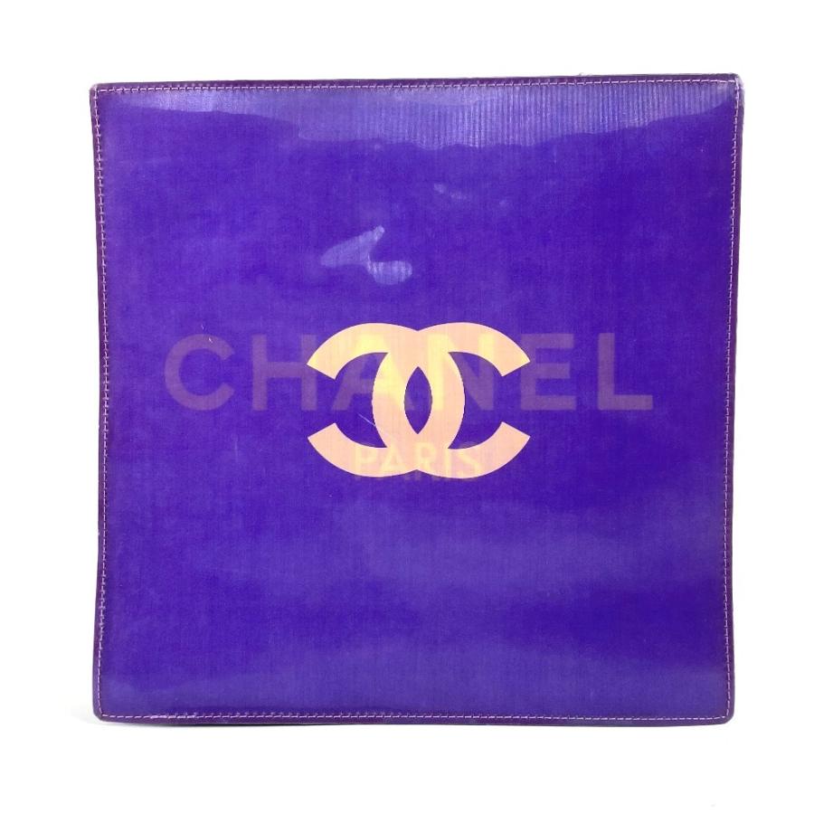 CHANEL シャネル CC ココマーク ロゴ カバン チェーンバッグ 肩掛け Wチェーン ホログラム ショルダーバッグ パープル レディース【中古】 | CHANEL | 01