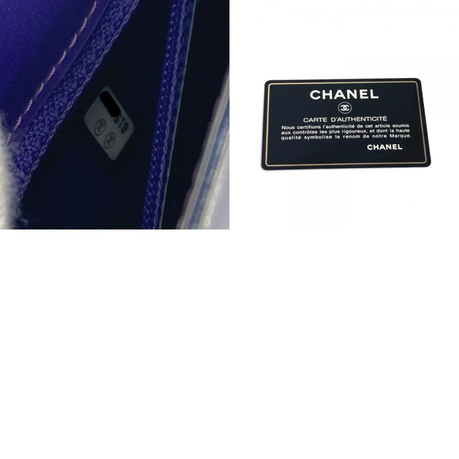 CHANEL シャネル CC ココマーク ロゴ カバン チェーンバッグ 肩掛け Wチェーン ホログラム ショルダーバッグ パープル レディース【中古】 | CHANEL | 09