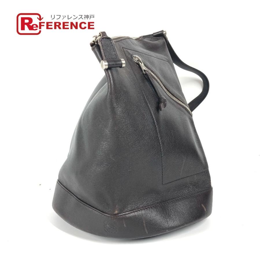 LOEWE ロエベ アントン カバン バックパック ショルダーバッグ リュックサック ブラウン ユニセックス【中古】 | LOEWE