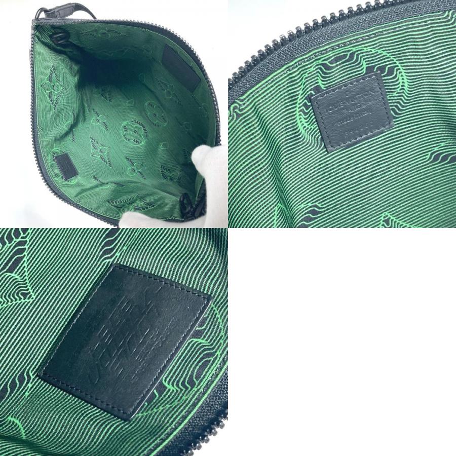 LOUIS VUITTON ルイヴィトン M80142 ポシェット A4 リバーシブル カバン ポーチ モノグラム クラッチバッグ ブラック ユニセックス【中古】 | LOUIS VUITTON | 09