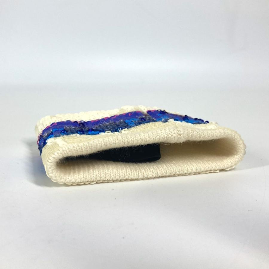 新品同様 GUCCI グッチ ロゴ GG ヘッドバンド＆リストバンド 3点セット アクセサリー  スパンコール ヘアバンド ホワイト【中古】 | GUCCI | 06