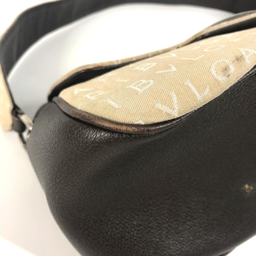 BVLGARI ブルガリ ロゴマニア カバン ハンドバッグ 肩掛け フラップ ロゴプレート ショルダーバッグ ベージュ レディース【中古】 | BVLGARI | 05