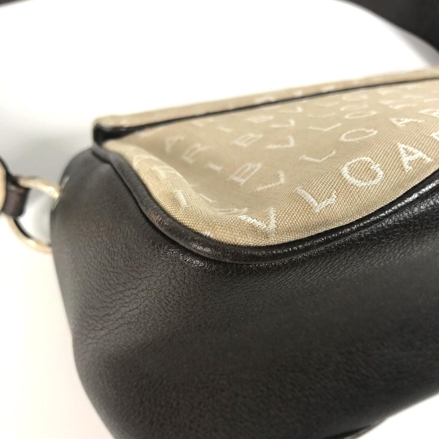 BVLGARI ブルガリ ロゴマニア カバン ハンドバッグ 肩掛け フラップ ロゴプレート ショルダーバッグ ベージュ レディース【中古】 | BVLGARI | 07