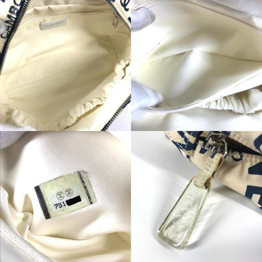 CHANEL シャネル ポーチ クラッチバッグ カバン ポーチ バイシーライン ポーチ ホワイト レディース【中古】 | CHANEL | 09