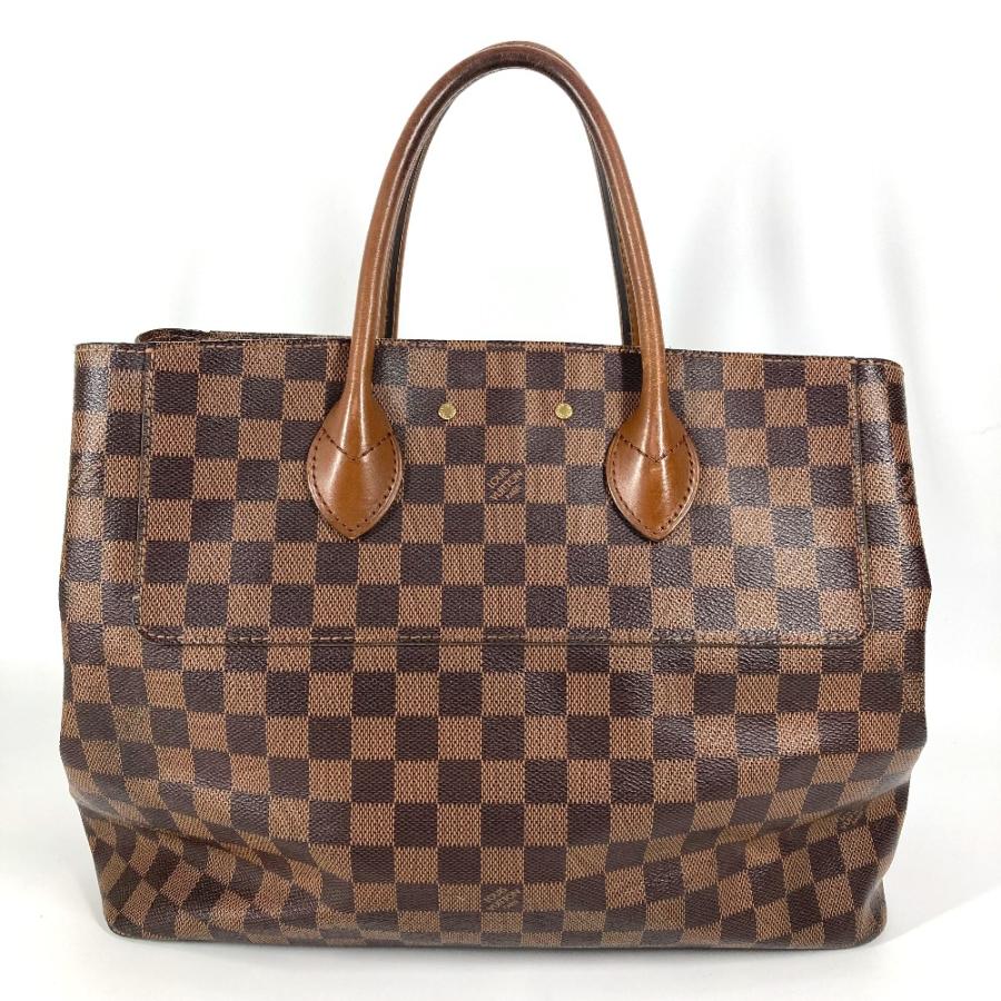 LOUIS VUITTON ルイヴィトン  N41273  アスコット カバン トートバッグ ダミエ ハンドバッグ ブラウン レディース【中古】 | LOUIS VUITTON | 01