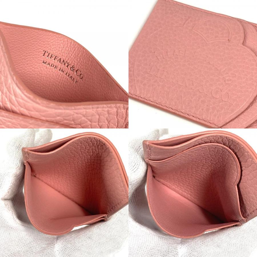 新品同様 TIFFANY&Co. ティファニー リターン トゥ ティファニー 名刺入れ パスケース ハート ハート ロゴ カードケース ピンク【中古】 | TIFFANY&Co. | 08