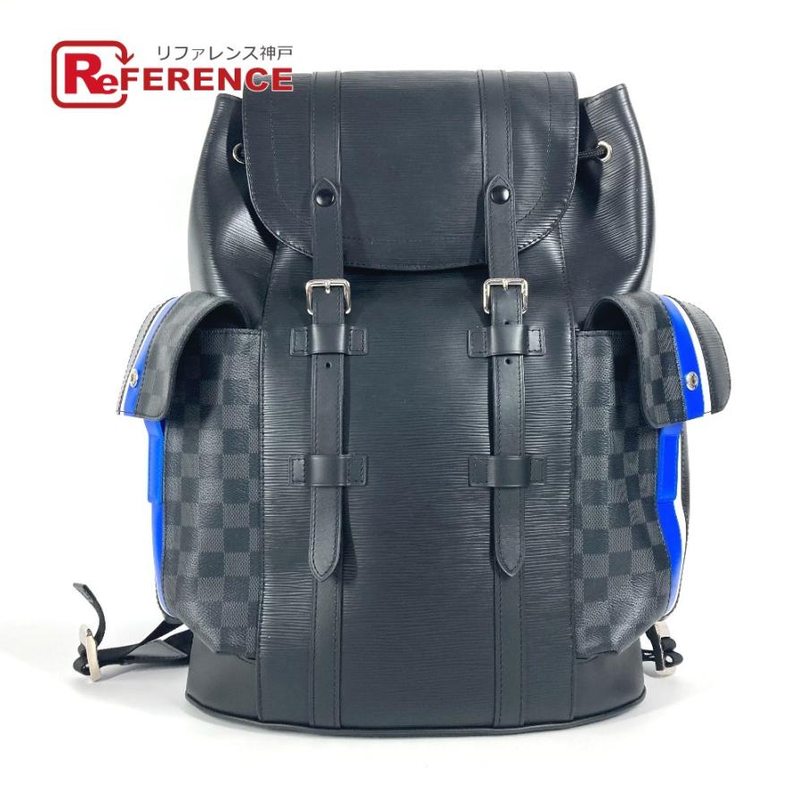LOUIS VUITTON ルイヴィトン M56600 クリストファーPM  バックパック カバン エピ ダミエグラフィット リュックサック ブラック【中古】 | LOUIS VUITTON