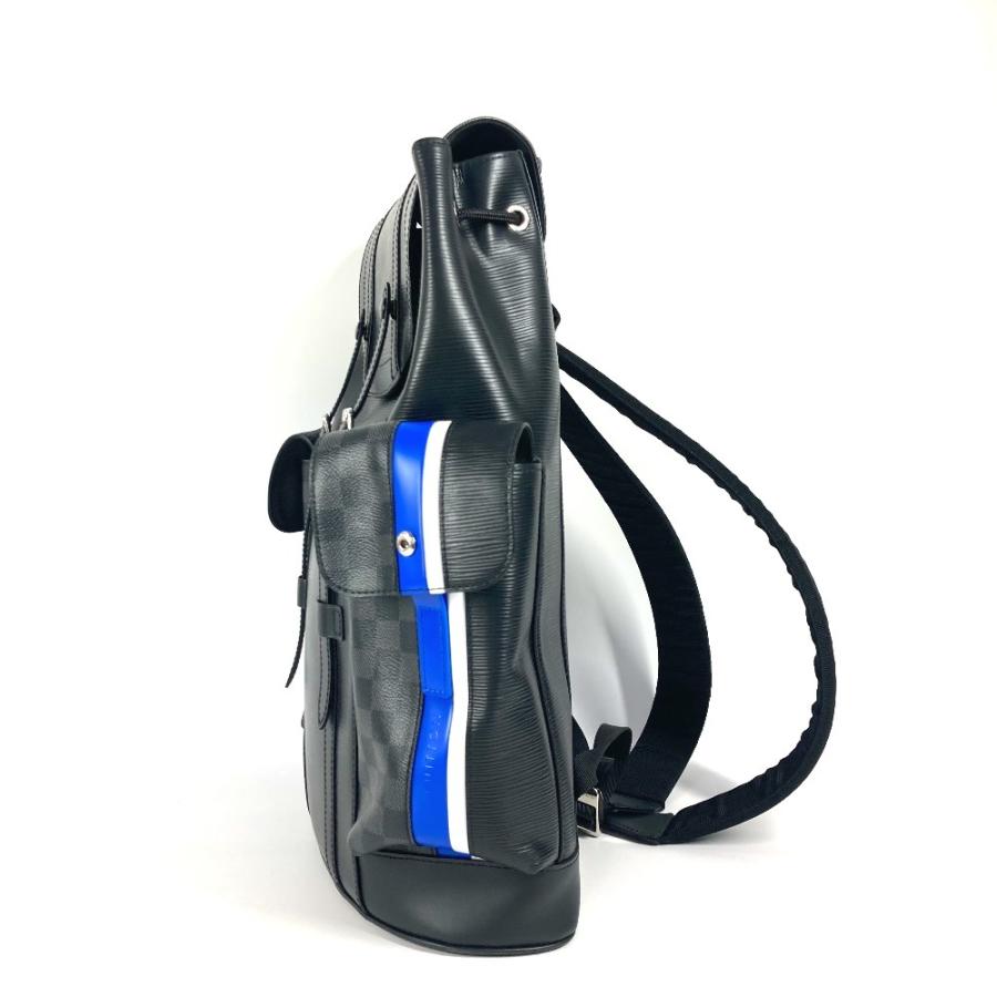 LOUIS VUITTON ルイヴィトン M56600 クリストファーPM  バックパック カバン エピ ダミエグラフィット リュックサック ブラック【中古】 | LOUIS VUITTON | 02