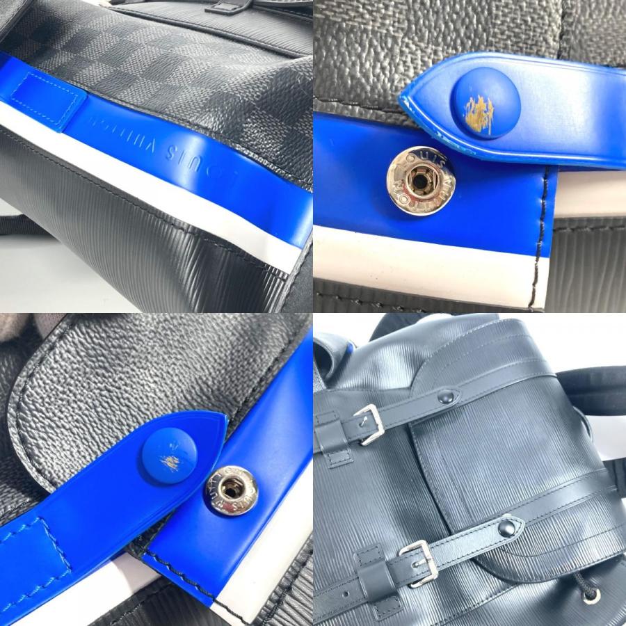 LOUIS VUITTON ルイヴィトン M56600 クリストファーPM  バックパック カバン エピ ダミエグラフィット リュックサック ブラック【中古】 | LOUIS VUITTON | 07