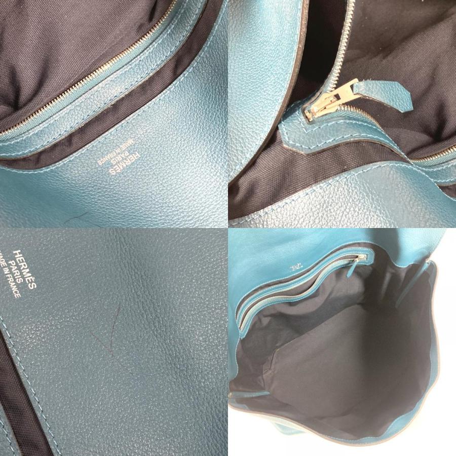 HERMES エルメス シティスライド カバン 斜め掛け メッセンジャーバッグ フラップ ショルダーバッグ ブルー系 ユニセックス【中古】 | HERMES | 09
