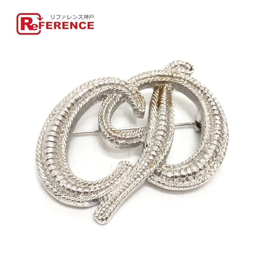 Dior ディオール ロゴ CD ブローチ ピン アクセサリー ブローチ シルバー レディース【中古】 | 