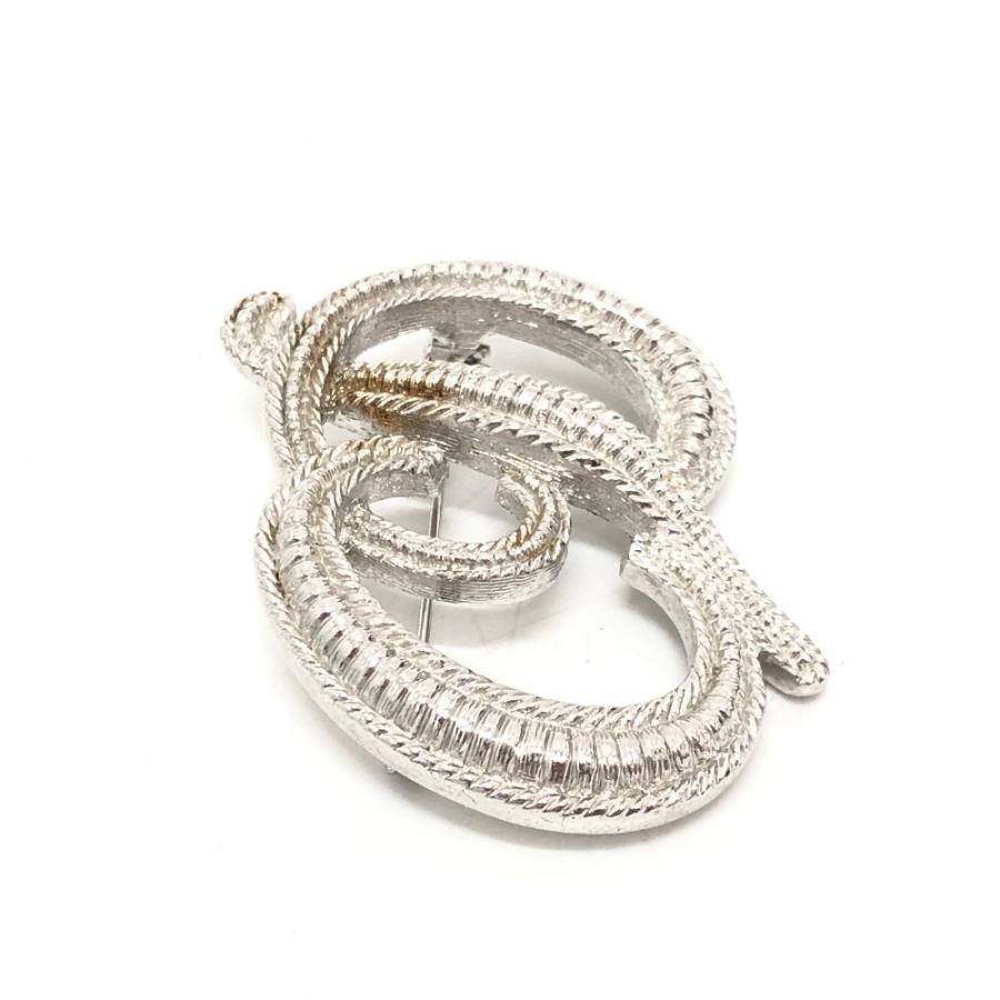 Dior ディオール ロゴ CD ブローチ ピン アクセサリー ブローチ シルバー レディース【中古】 |  | 01