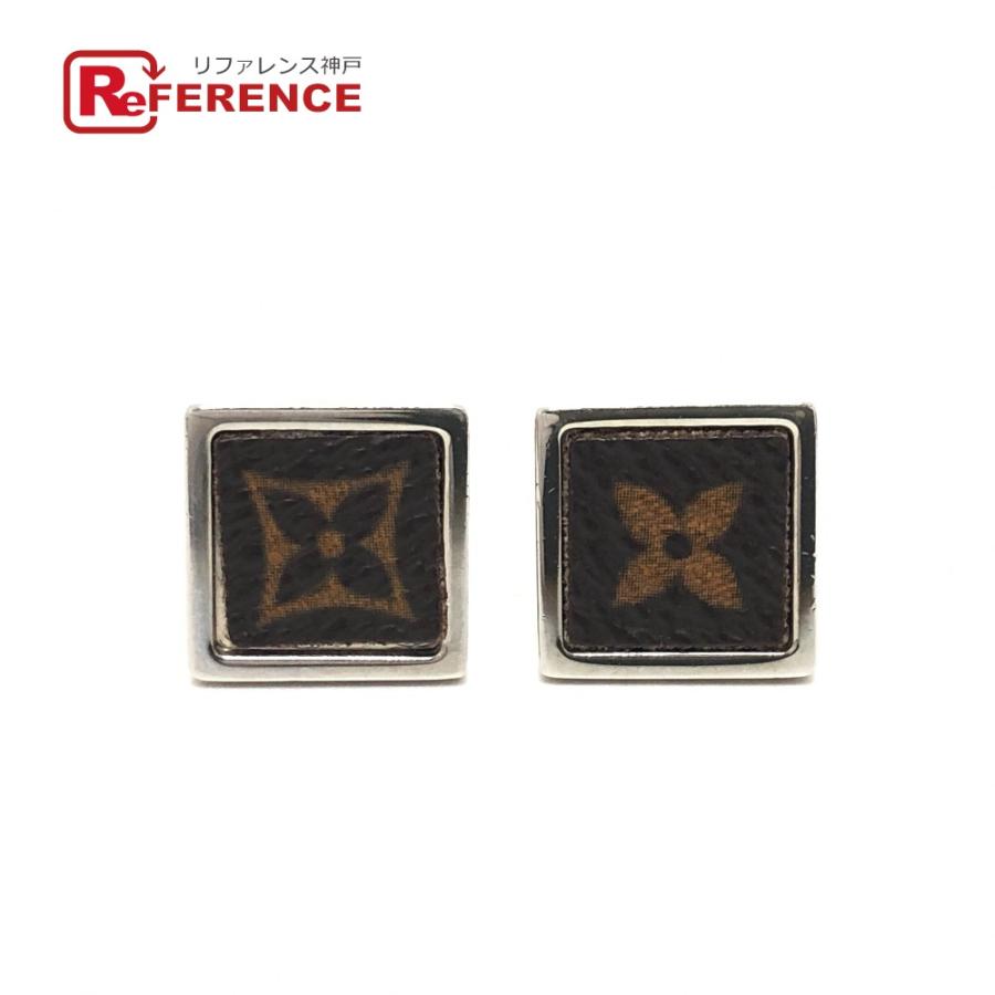 LOUIS VUITTON ルイヴィトン M00043 カフリンクス・モノグラムスクエア ケース付き カフス モノグラム カフス ブラウン メンズ【中古】 | LOUIS VUITTON