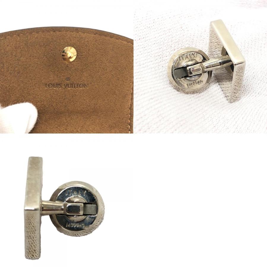 LOUIS VUITTON ルイヴィトン M00043 カフリンクス・モノグラムスクエア ケース付き カフス モノグラム カフス ブラウン メンズ【中古】 | LOUIS VUITTON | 09