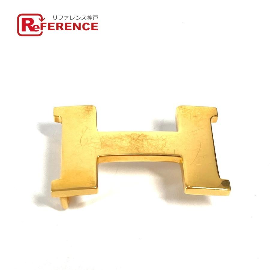 HERMES エルメス Hロゴ バックルのみ ベルト ゴールド ユニセックス【中古】 | HERMES