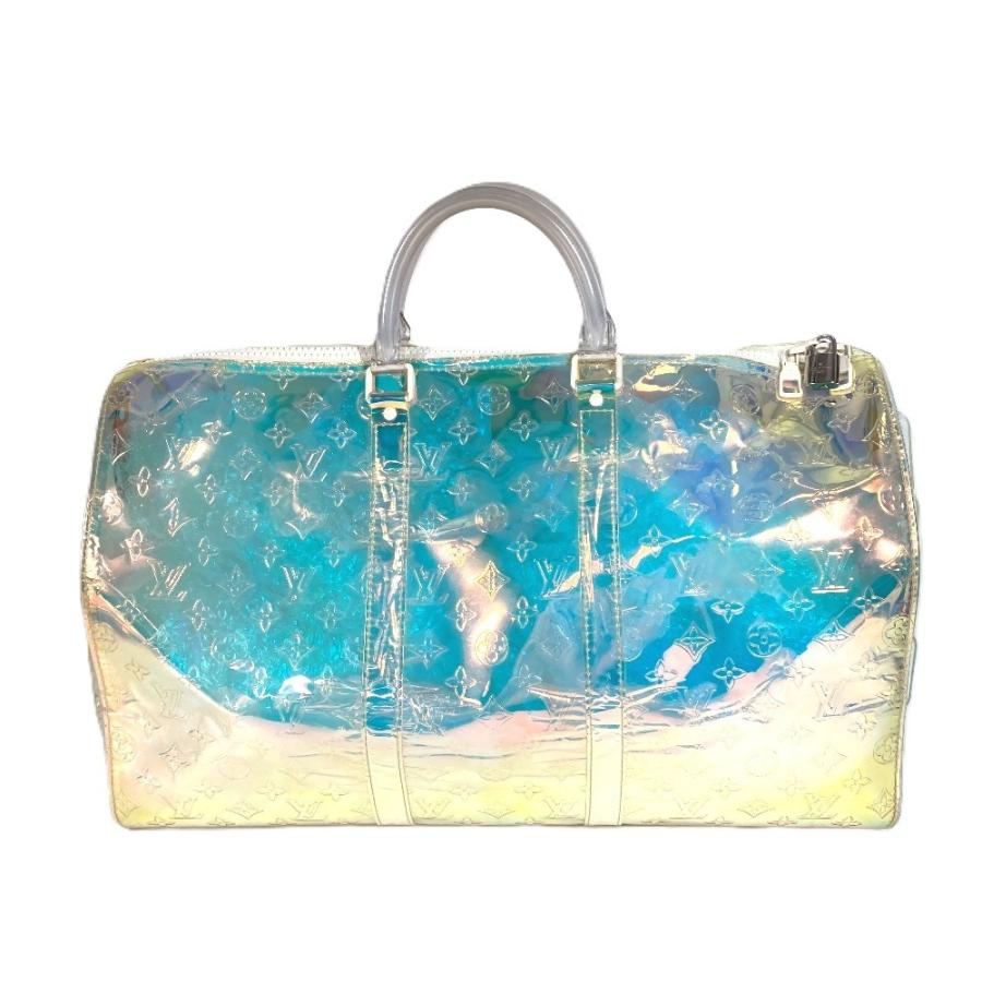 LOUIS VUITTON ルイヴィトン  M53271  キーポル・バンドリエール50 ショルダーバッグ モノグラムプリズム ボストンバッグ オーロラ【中古】 | LOUIS VUITTON | 01