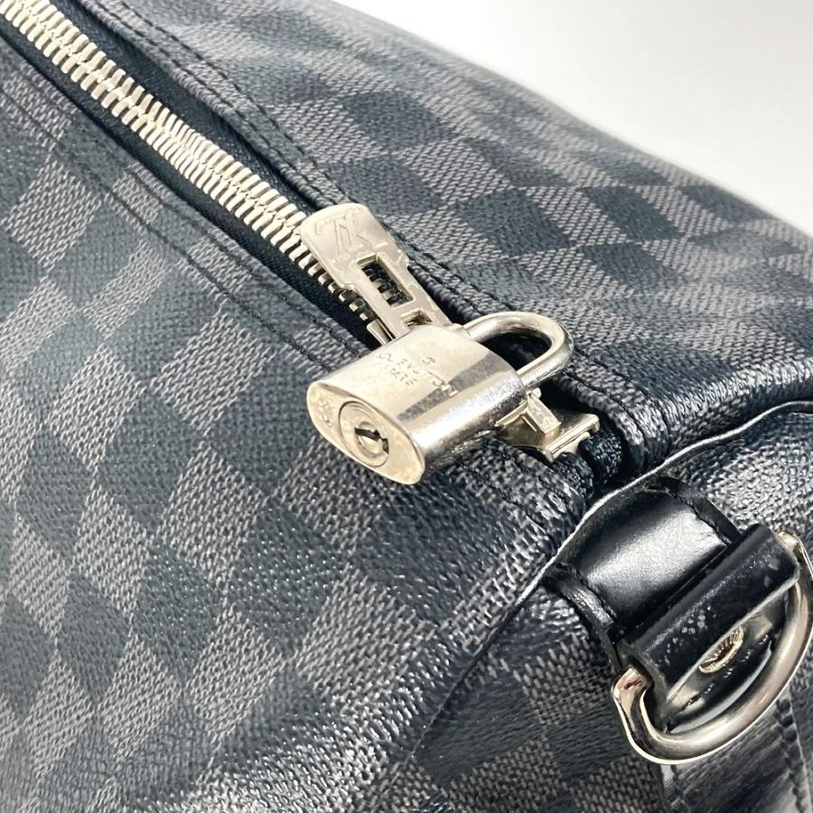 LOUIS VUITTON ルイヴィトン N41413 キーポルバンドリエール55 2WAYバッグ 旅行バッグ カバン ダミエグラフィット ボストンバッグ【中古】 | LOUIS VUITTON | 05