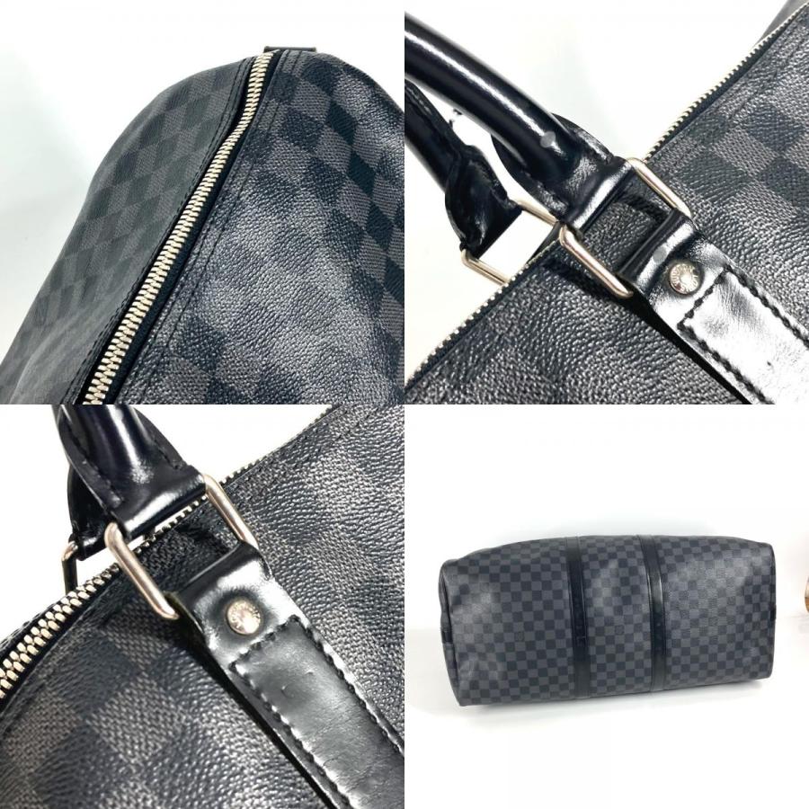 LOUIS VUITTON ルイヴィトン N41413 キーポルバンドリエール55 2WAYバッグ 旅行バッグ カバン ダミエグラフィット ボストンバッグ【中古】 | LOUIS VUITTON | 07