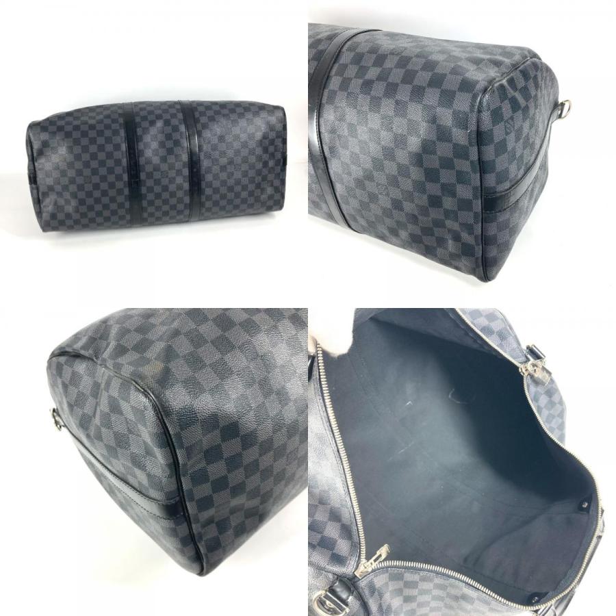 LOUIS VUITTON ルイヴィトン N41413 キーポルバンドリエール55 2WAYバッグ 旅行バッグ カバン ダミエグラフィット ボストンバッグ【中古】 | LOUIS VUITTON | 08