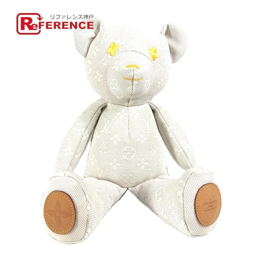 美品 LOUIS VUITTON ルイヴィトン GI0869 ドゥドゥ・ルイ テディベア インテリア 熊 クマ 人形 ぬいぐるみ ホワイト ユニセックス【中古】 | LOUIS VUITTON