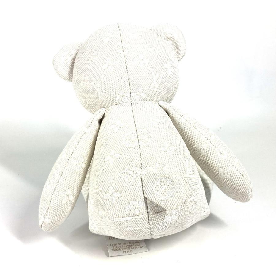 美品 LOUIS VUITTON ルイヴィトン GI0869 ドゥドゥ・ルイ テディベア インテリア 熊 クマ 人形 ぬいぐるみ ホワイト ユニセックス【中古】 | LOUIS VUITTON | 01