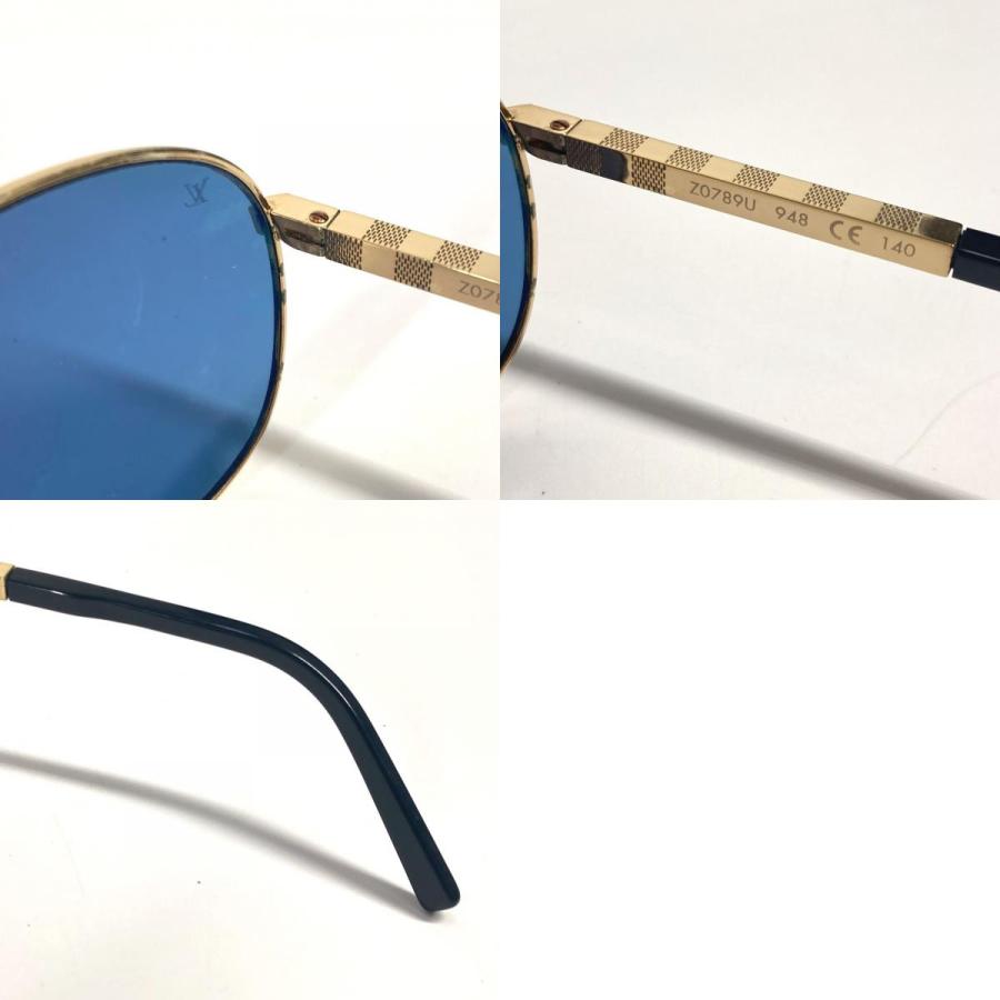 美品 LOUIS VUITTON ルイヴィトン Z0789U アティテュード パイロット めがね メガネ アイウェア 眼鏡 サングラス ブルー メンズ【中古】 | LOUIS VUITTON | 09