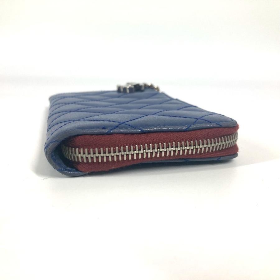 CHANEL シャネル L字ファスナー マトラッセ キルティング ウォレット CC ココマーク ロゴ 長財布 ブルー ユニセックス【中古】 | CHANEL | 03