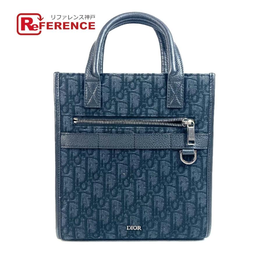 Dior ディオール 1ESPO311YKY サファリ Safari ノースサウス トートバッグ カバン ロゴ オブリーク ハンドバッグ ブラック 【中古】 | 