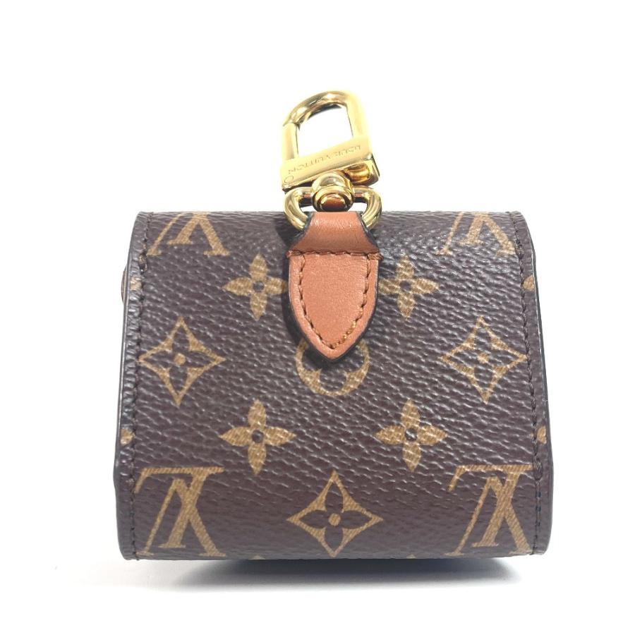 LOUIS VUITTON ルイヴィトン キーホルダーイヤホン ポーチ バッグチャーム　airpods モノグラム イヤフォンケース M01361【中古】 | LOUIS VUITTON | 01
