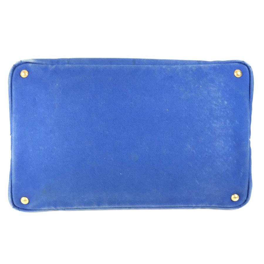 PRADA プラダ カナパ L ハンドバッグ カバン トートバッグ ブルー ユニセックス【中古】 | PRADA | 04