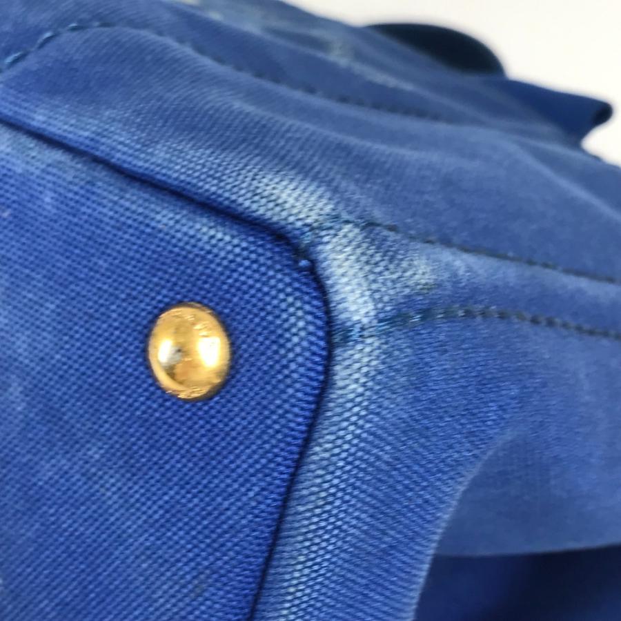 PRADA プラダ カナパ L ハンドバッグ カバン トートバッグ ブルー ユニセックス【中古】 | PRADA | 06