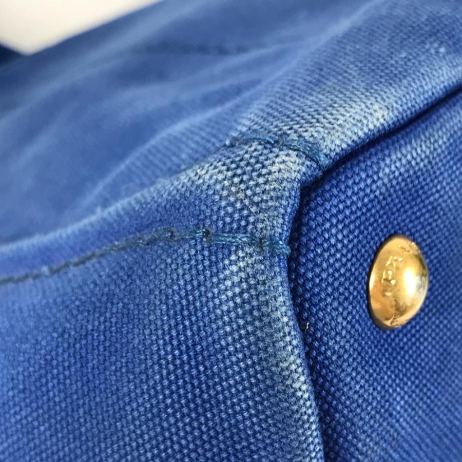 PRADA プラダ カナパ L ハンドバッグ カバン トートバッグ ブルー ユニセックス【中古】 | PRADA | 07